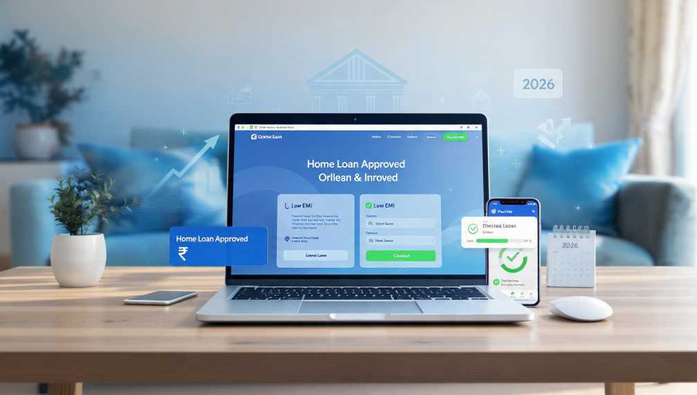 2026 में भारत में ऑनलाइन होम लोन आवेदन: कम ईएमआई और तेज़ मंज़ूरी की संपूर्ण मास्टर गाइड