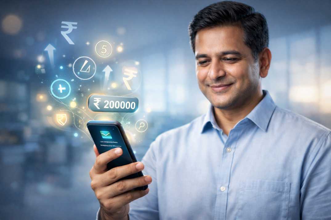 मोबाइल से 5 मिनट में ₹20 लाख पर्सनल लोन – बिना ब्रांच जाए