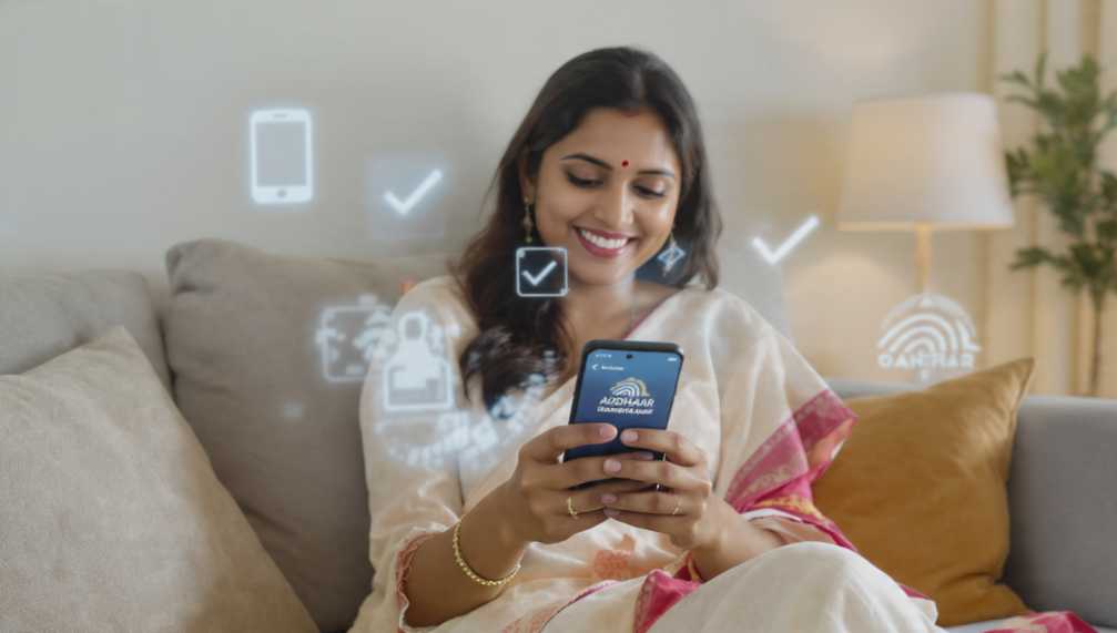 अब लाइन में लगने की जरूरत नहीं! Aadhaar App से मोबाइल नंबर अपडेट
