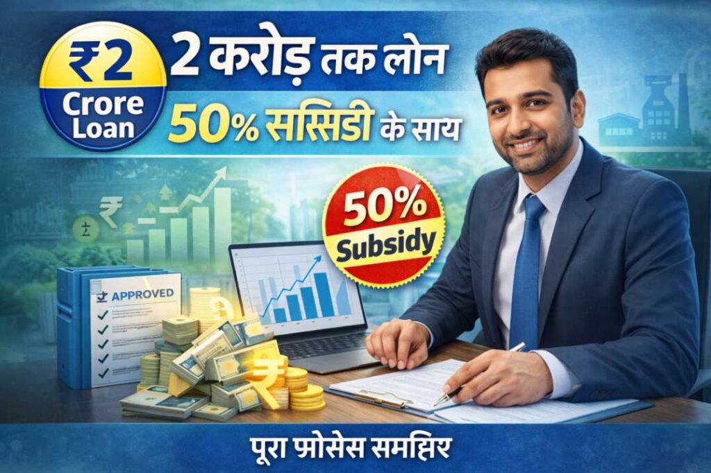 अब 2 करोड़ तक लोन मिलेगा 50% सब्सिडी के साथ – पूरा प्रोसेस समझिए